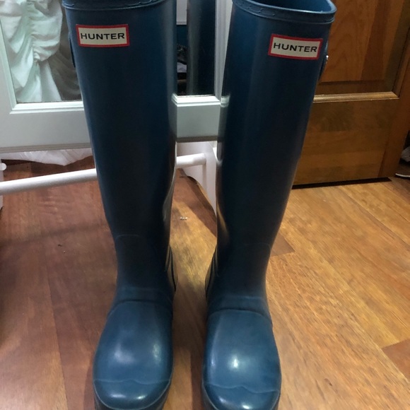 Tall Teal Hunter boots - Picture 4 of 4